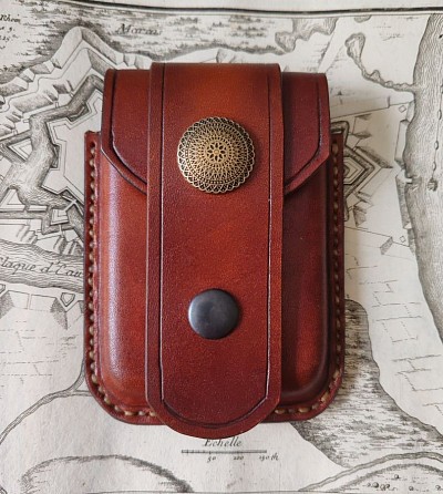 Pochette de ceinture cuir