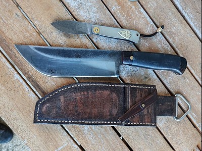 Camp knife friction